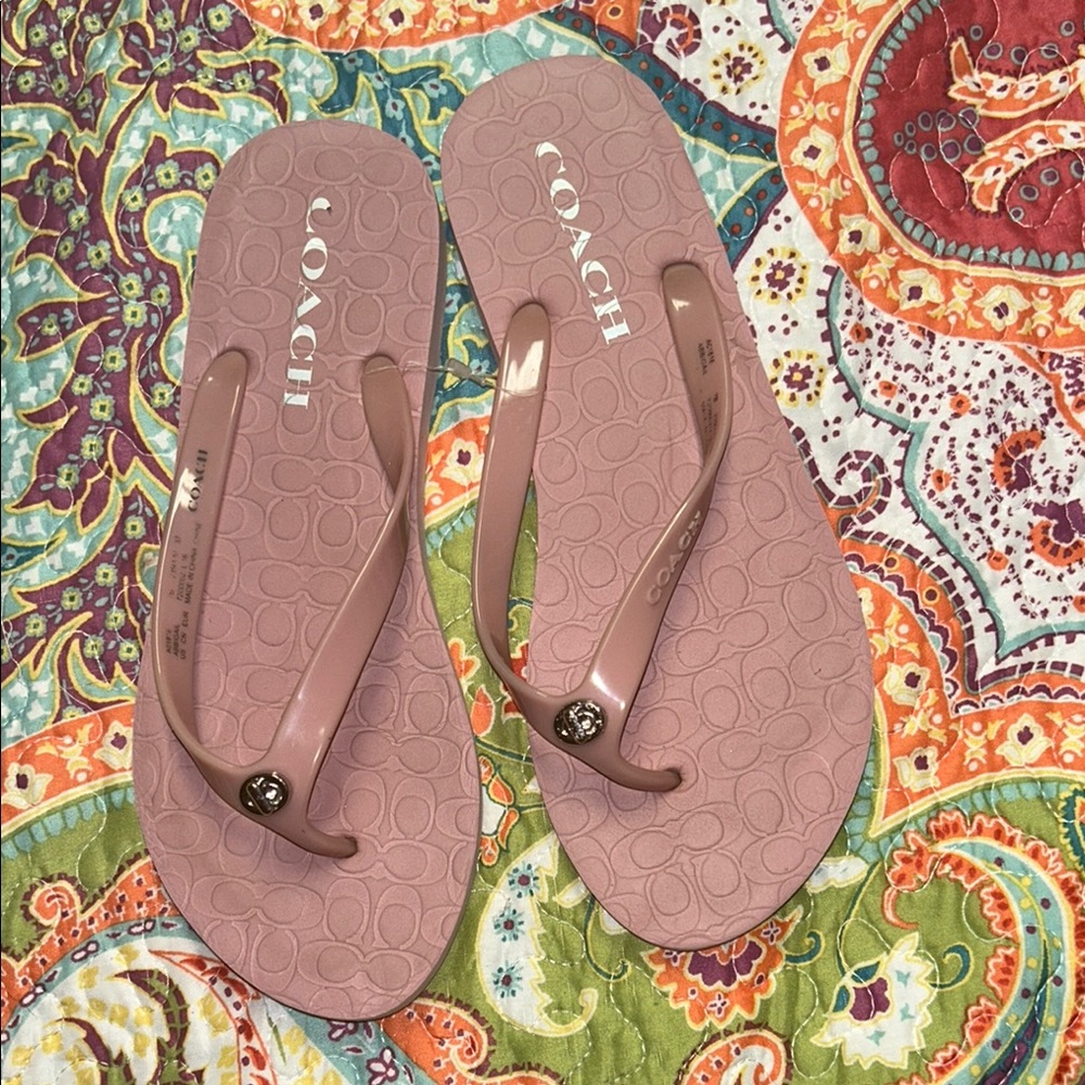 Coach Pink Sandals with Foam Soles
